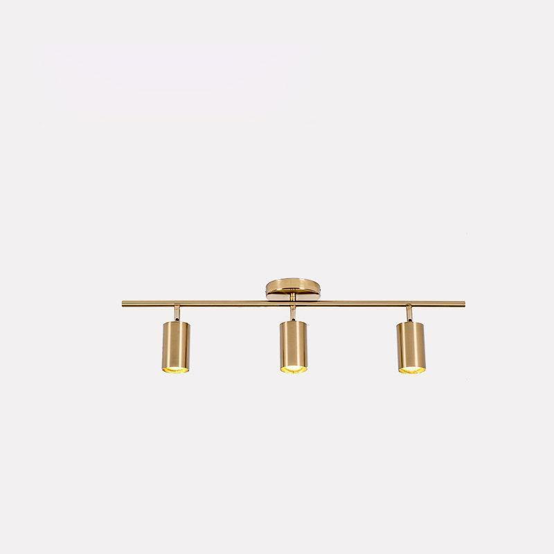 Brass Rotatable Spotlight Wall Light 3.1 in 350° Adjustable Indoor Accent Lighting Multi Head Ceiling Mount | Thomler