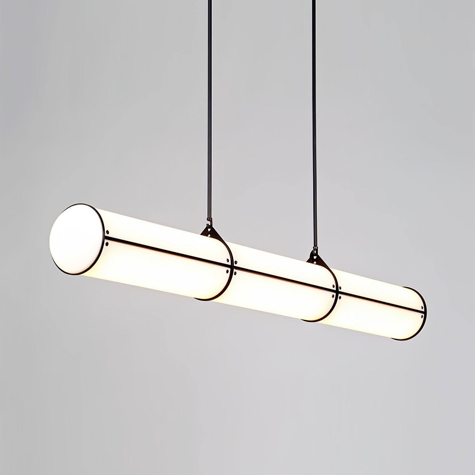 Metal LED Ceiling Light 59 in (150 cm) Adjustable Warm Neutral Cool Indoor Living Room Kitchen Dining Fixture | Thomler