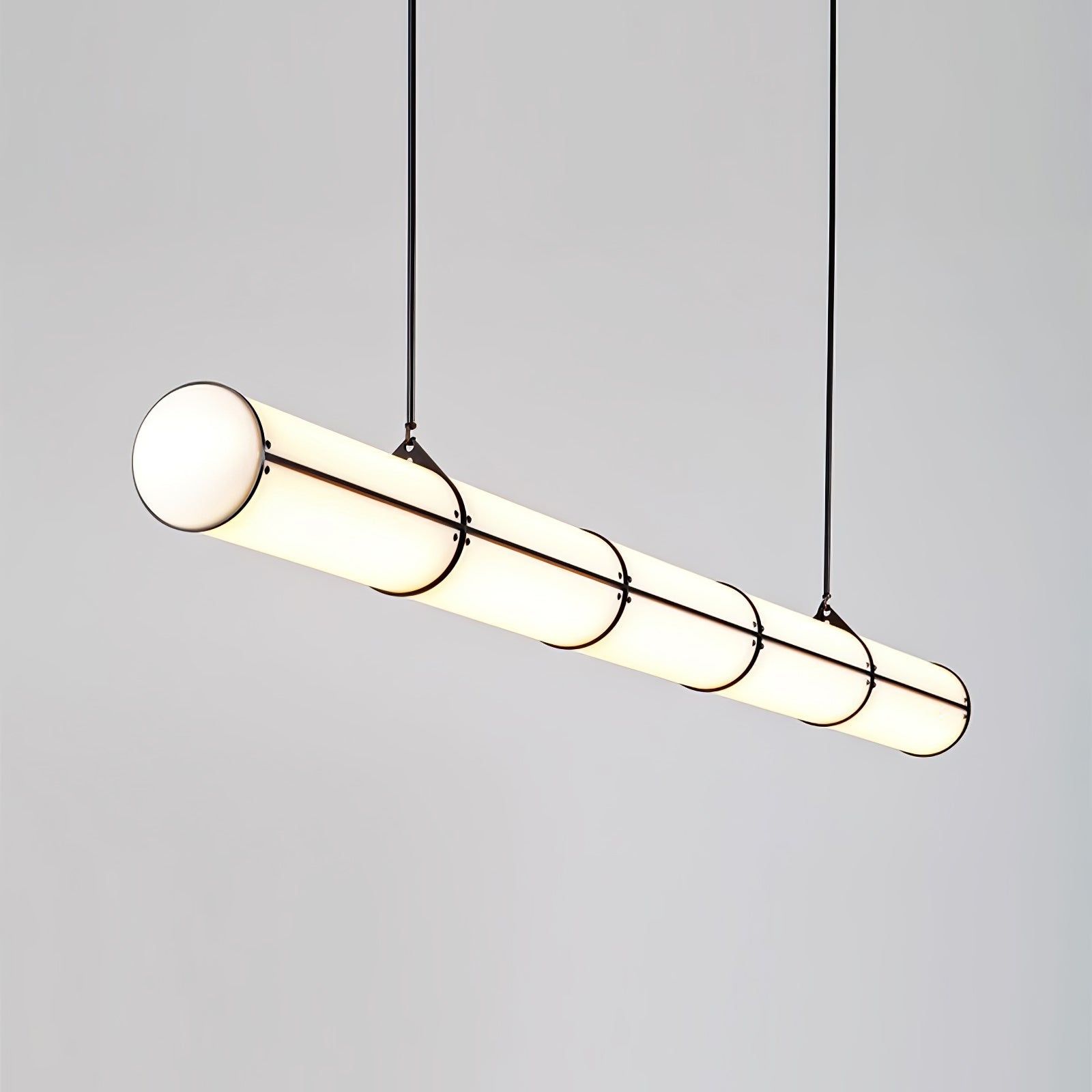 Metal LED Ceiling Light 59 in (150 cm) Adjustable Warm Neutral Cool Indoor Living Room Kitchen Dining Fixture | Thomler