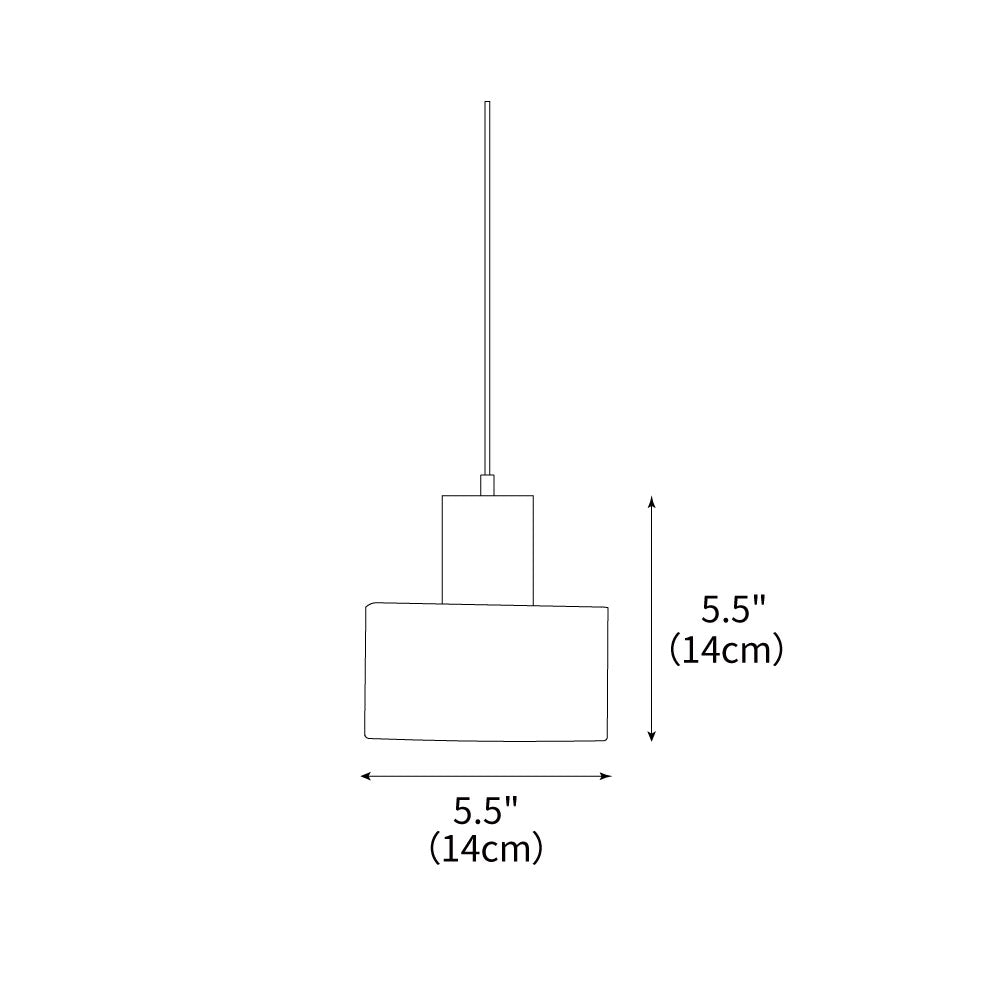 Pendant Light Alabaster 6.5 in Cylinder White Kitchen Island Dining Room Adjustable Hanging Ceiling Lamp | Thomler