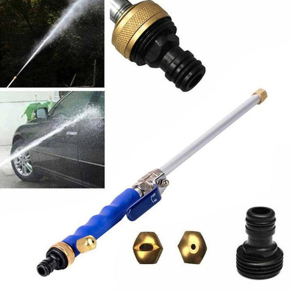 Dual-Mode Spray Nozzle Attachment for Garden Hose – Brass Connector with Aluminum Wand for Car Wash, Patio, Deck & Siding | Thomler