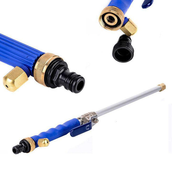 Dual-Mode Spray Nozzle Attachment for Garden Hose – Brass Connector with Aluminum Wand for Car Wash, Patio, Deck & Siding | Thomler