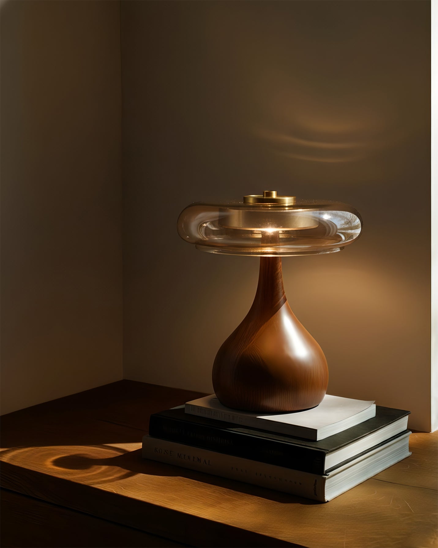 Table Lamp Glass Brass 12W 9.6 in Indoor Accent Lighting Adjustable Color Temperatures Warm Cool Neutral | Thomler