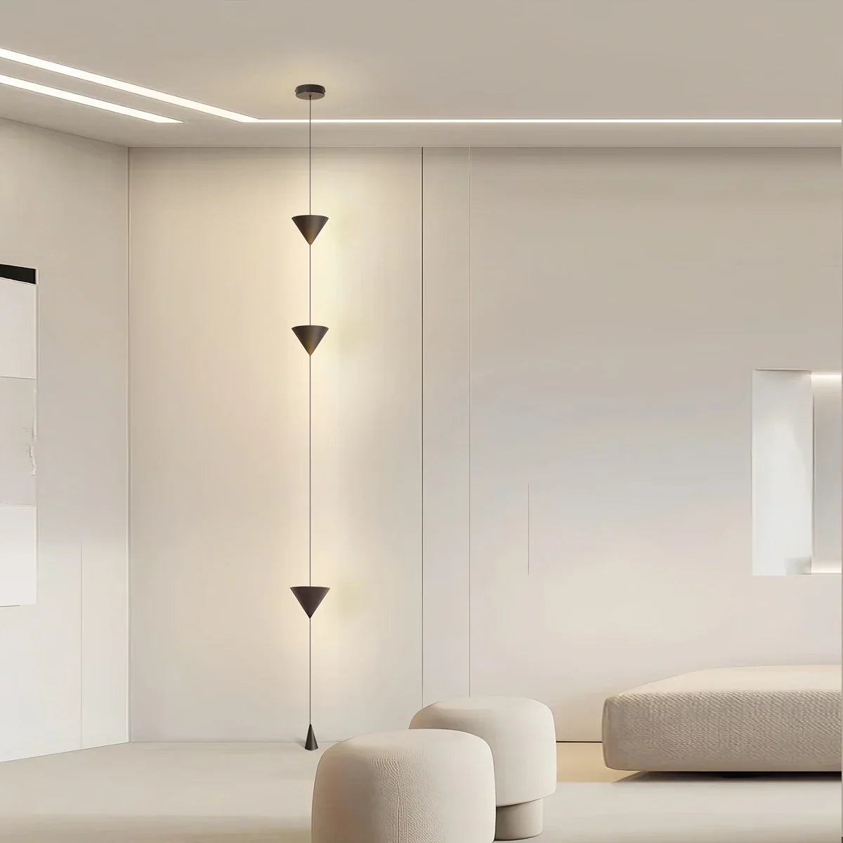 Floor To Ceiling Lamp Iron Acrylic LED 3.5 m Living Room Bedroom Minimalist Accent Lighting | Thomler