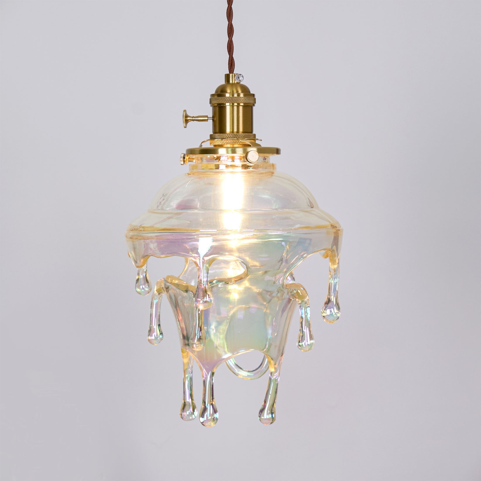 Pendant Light Resin Drip 9.1 in Adjustable Indoor Ceiling Lamp Modern Dining Room Kitchen Hanging Light | Thomler