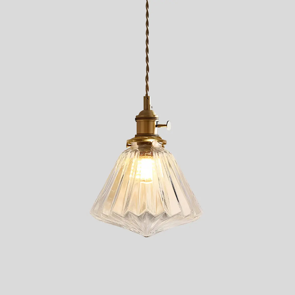 Pendant Light Glass Bronze Adjustable Cable Transparent Dining Room Kitchen Island Hanging Ceiling Lamp | Thomler