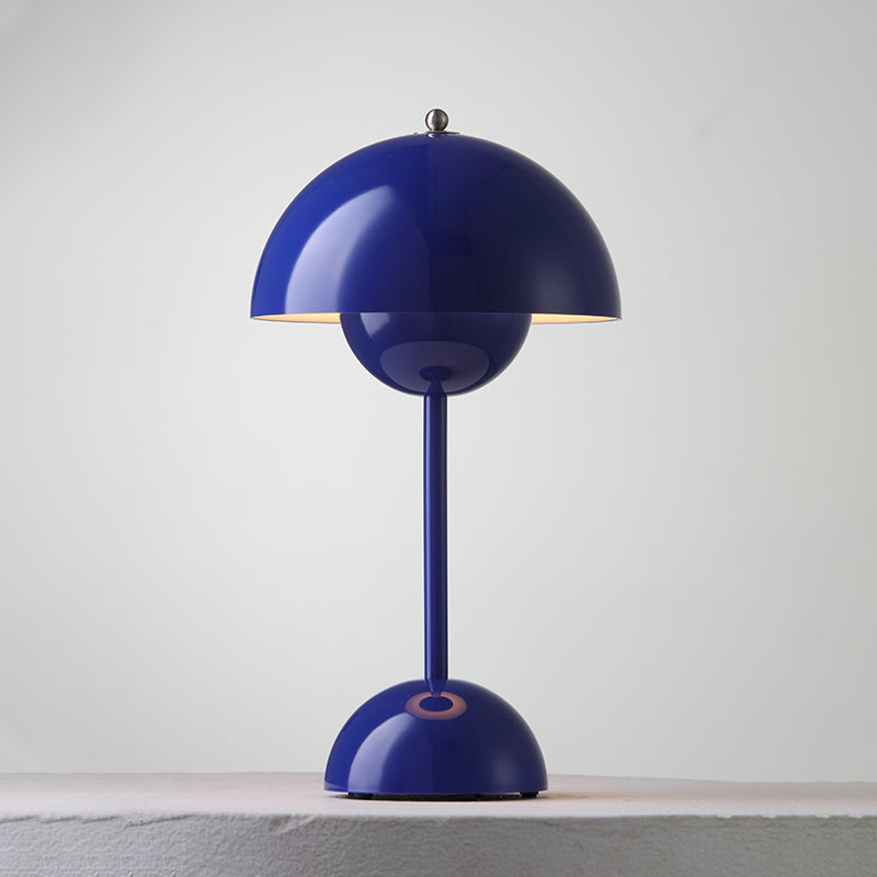 Desk Lamp Metal 6.3 in Rechargeable Tri-Color Small Table Light | Thomler