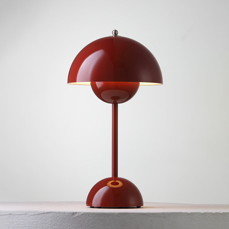 Desk Lamp Metal 6.3 in Rechargeable Tri-Color Small Table Light | Thomler