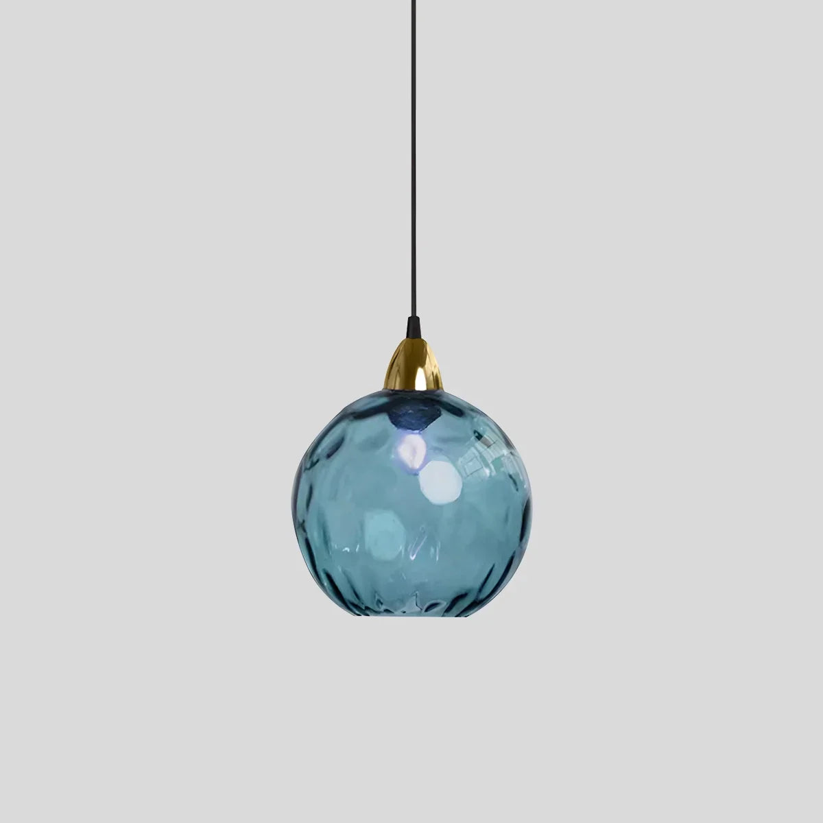 Pendant Light Glass Globe E26 20.0 cm Grey Dining Room Bedroom Hanging Ceiling Lamp Modern Ambient Lighting | Thomler