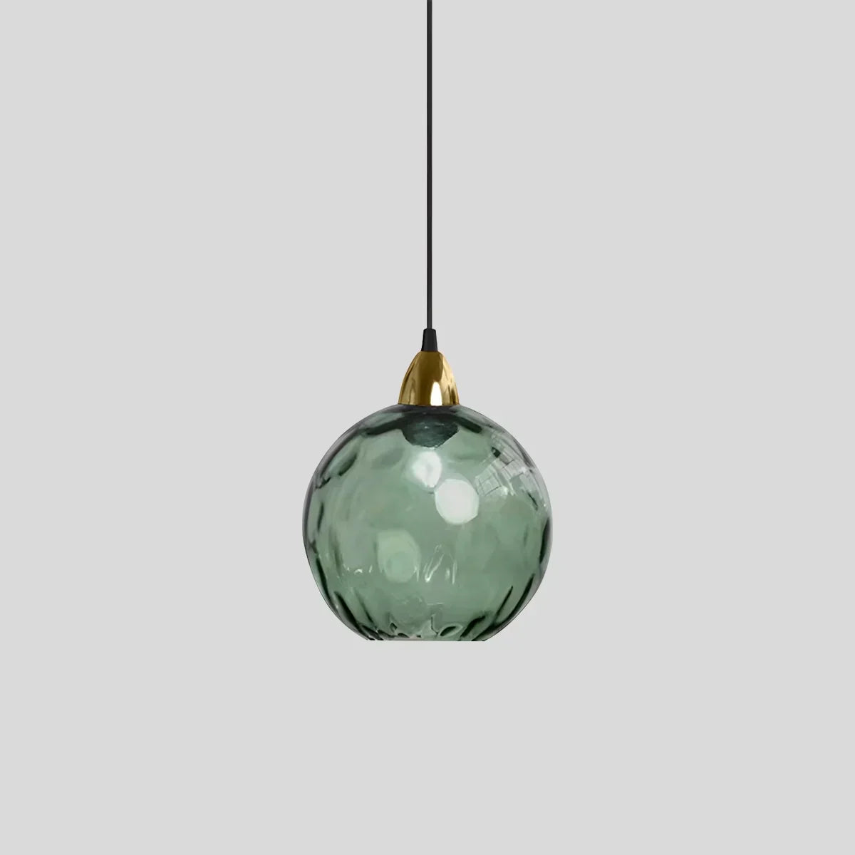 Pendant Light Glass Globe E26 20.0 cm Grey Dining Room Bedroom Hanging Ceiling Lamp Modern Ambient Lighting | Thomler