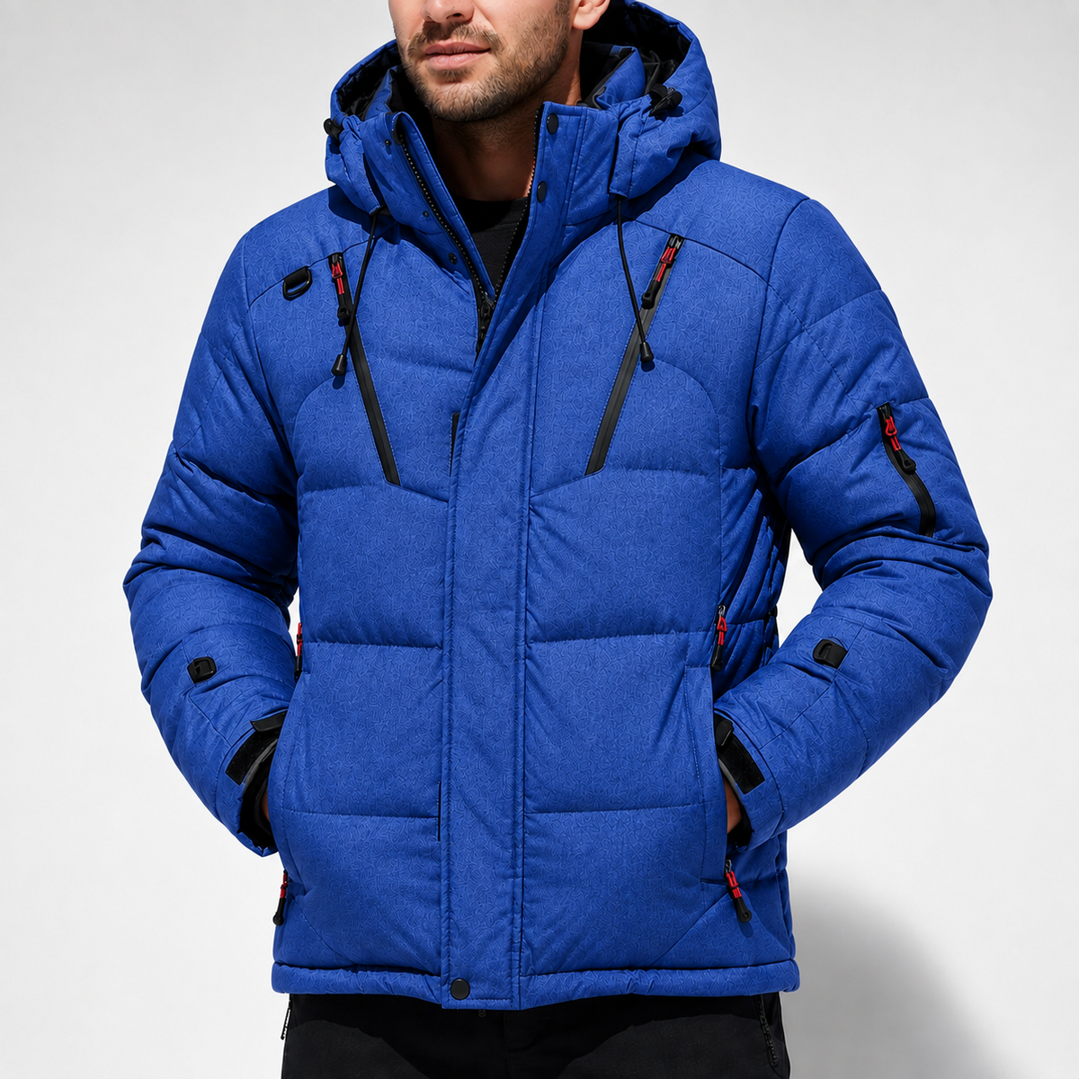 Insulated Winter Parka Jacket with Detachable Hood for Men – Windproof Cold Weather Coat for Outdoor Hiking Camping & Everyday Commuting | Thomler