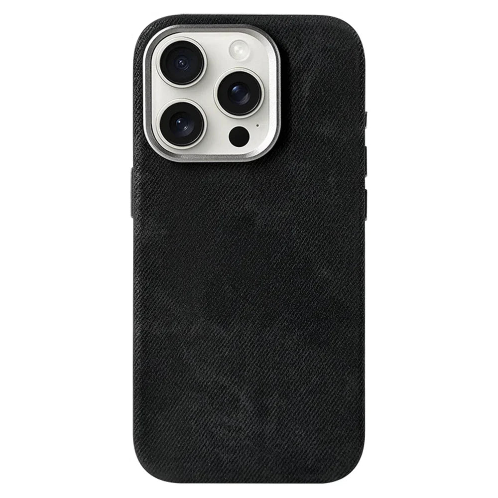 Fabric-Wrapped Phone Case with Wireless Charging for iPhone 13-17 Series – Anti-Fingerprint Protective Cover | Thomler