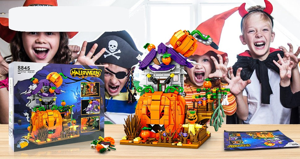 Spooky Haunted House Building Brick Set – Seasonal Construction Kit for October Festivities & Year-Round Display Fun | Thomler