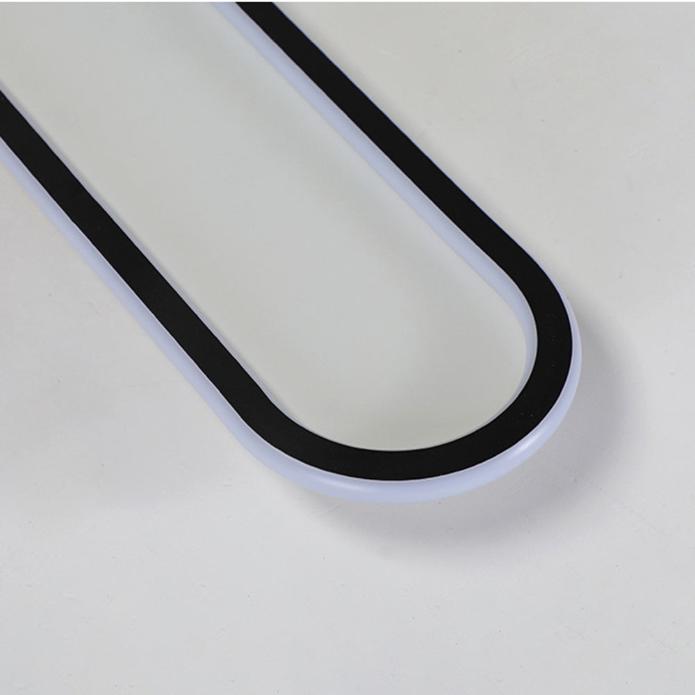 Oval Ceiling Light Fixture with Integrated LED Strip – Modern Flush Mount for Hallway, Bedroom & Living Room | Thomler