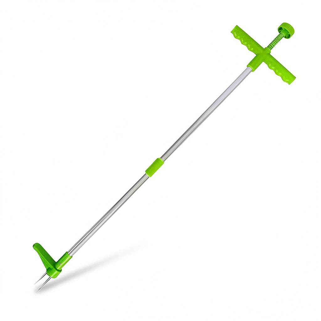 Upright Weed Remover Tool with 5-Prong Claw System for Deep Root Extraction – No-Bend Foot Pedal Weeder for Lawns, Gardens & Landscaping | Thomler