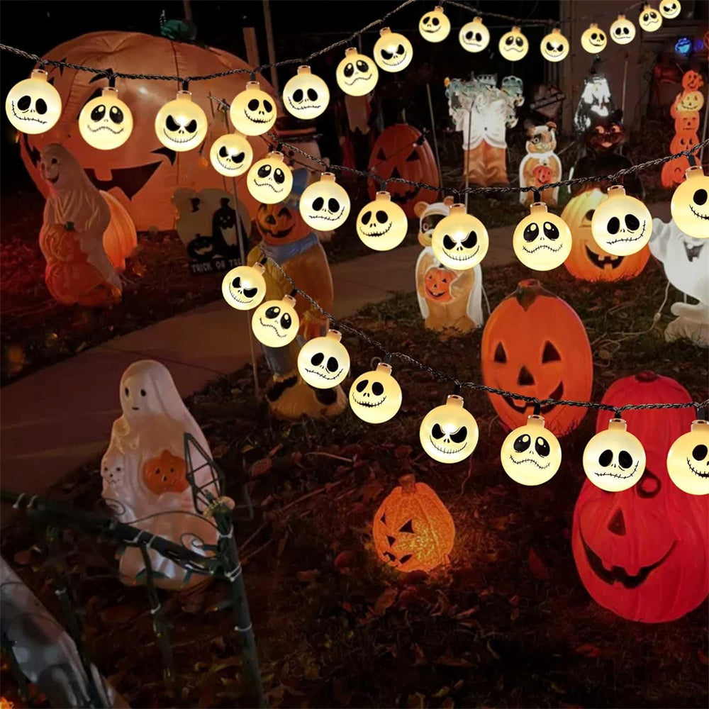 Solar-Powered LED Vine Garland – Halloween & Holiday String Lights with 8 Modes for Outdoor Décor | Thomler