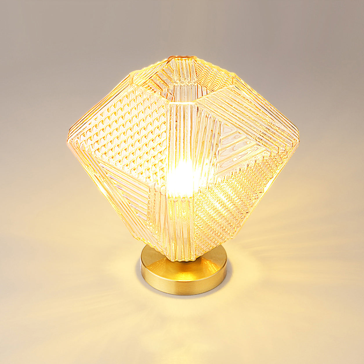 Ceiling Light Brass Diamond Cut 5.9 in Indoor Dining Room Living Room Bedroom Fixture Decorative Pendant | Thomler