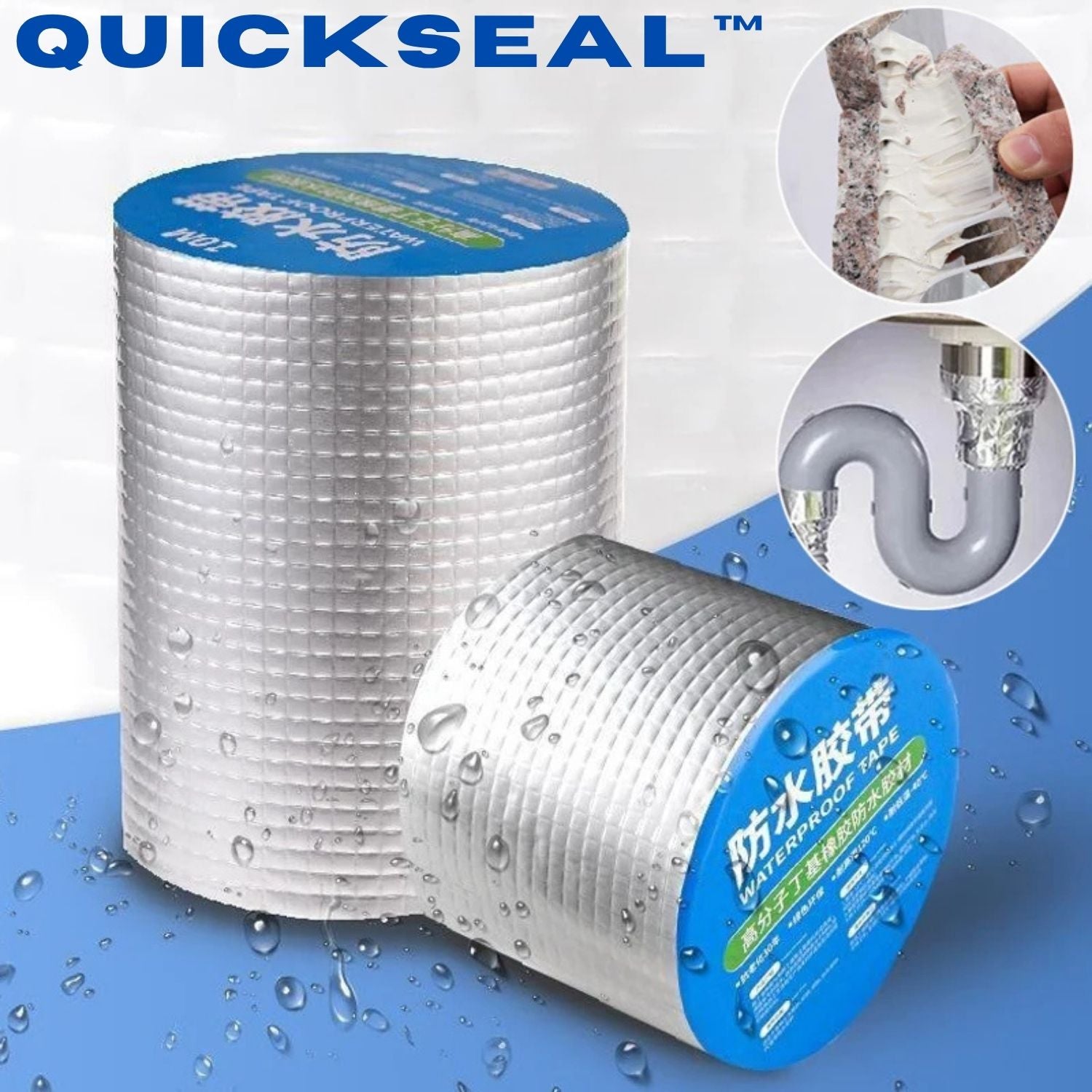 Waterproof Repair Tape for Pipes Leaks Cracks Roofs Multi-Surface Adhesive Flexible Indoor Outdoor Use DIY Home Garage Workshop Construction | Thomler