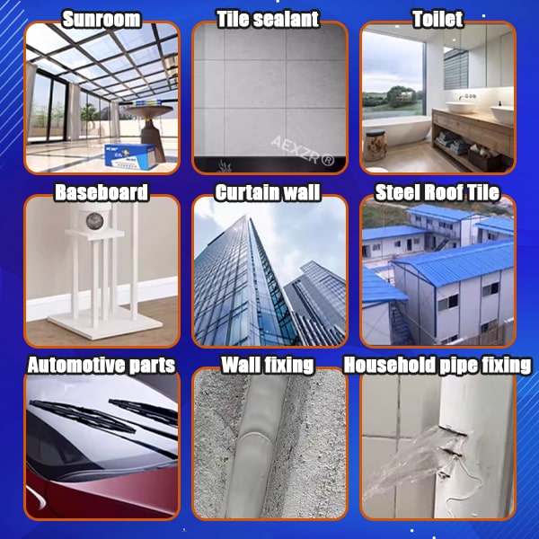 Waterproof Silicone Sealant | Weather-Resistant Flexible Joint Compound for Indoor & Outdoor Use | Multi-Surface Adhesion | Thomler