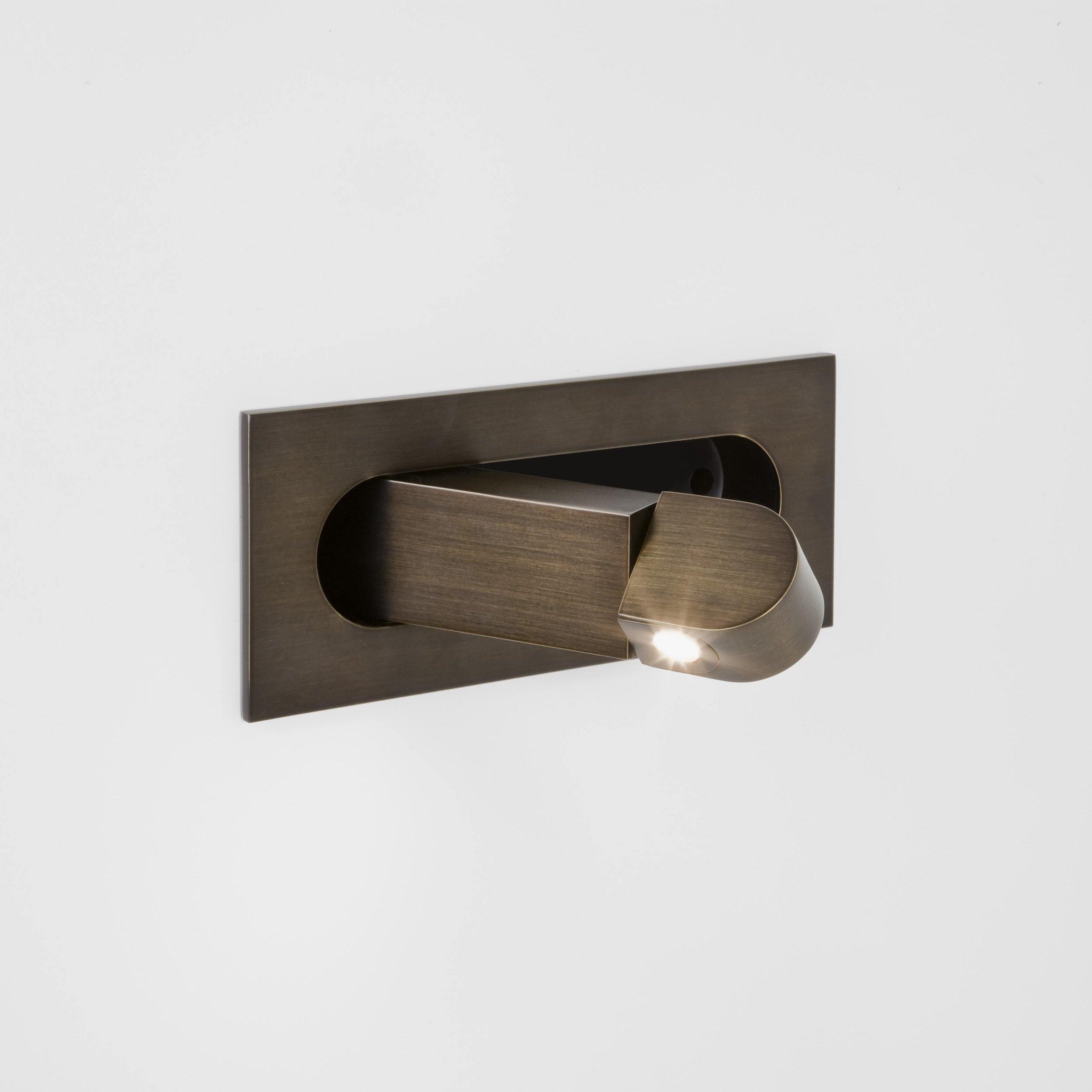 Adjustable LED Bedside Reading Light Wall Mount with Push Button Control – Space-Saving Swing Arm Design in Multiple Finishes | Thomler