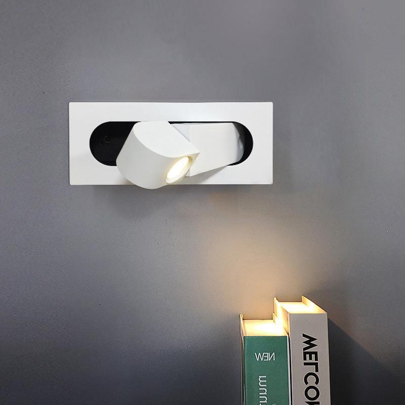 Adjustable LED Bedside Reading Light Wall Mount with Push Button Control – Space-Saving Swing Arm Design in Multiple Finishes | Thomler