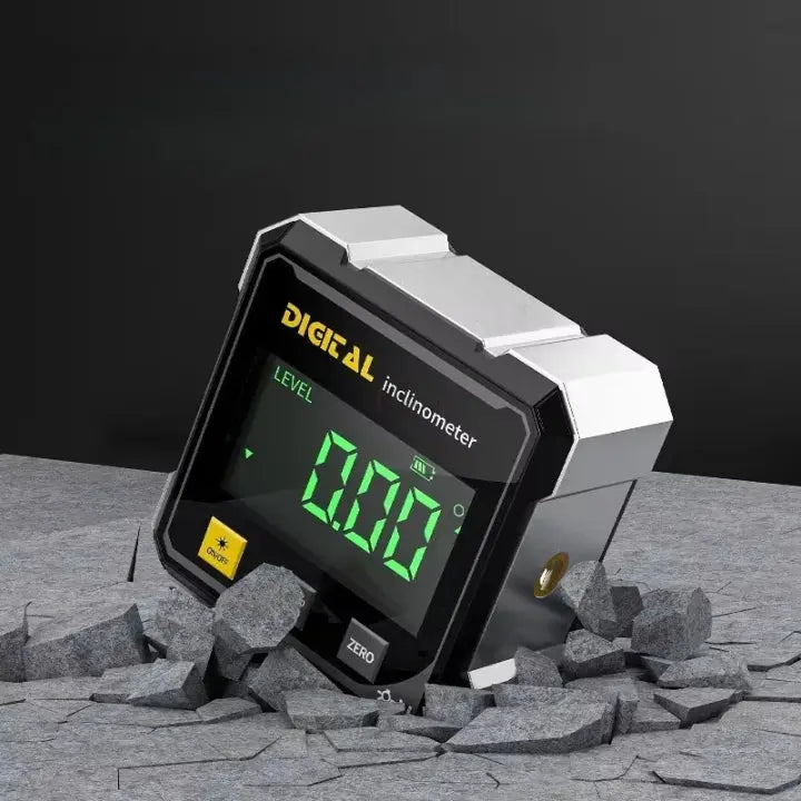 Digital Angle Finder with Laser Level and Magnetic Base for Precise Alignment | Inclinometer Protractor Tool for Woodworking Carpentry | Thomler