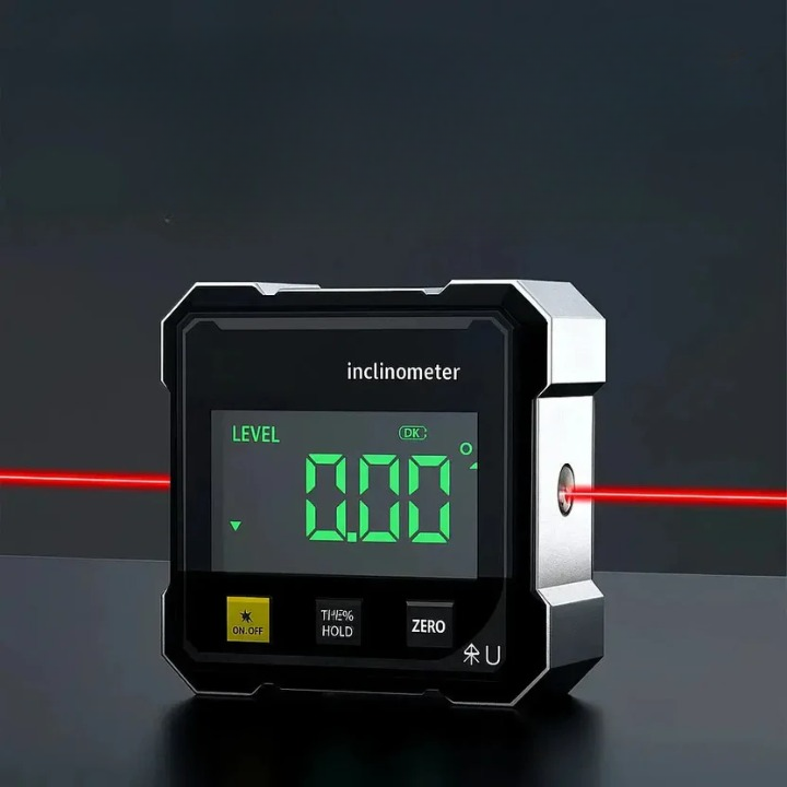 Laser Angle Finder with Magnetic Base ±0.2° Precision Digital Level Gauge Inclinometer Bevel Tool for Carpentry Metalwork Renovations | Thomler