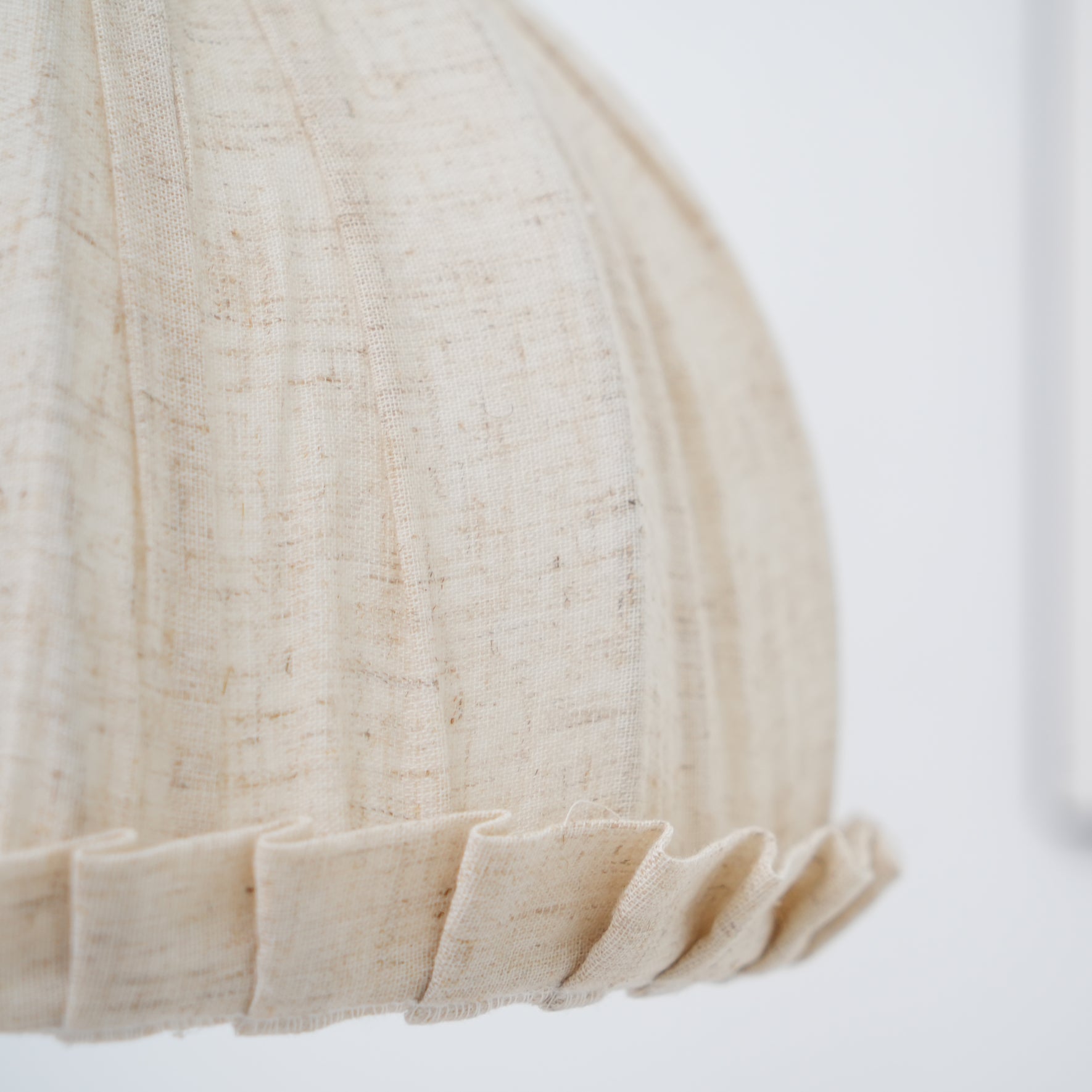 Pendant Lamp Wood Fabric 11.8 in Indoor Ceiling Lighting Beige Walnut Sage Green Modern Decor | Thomler