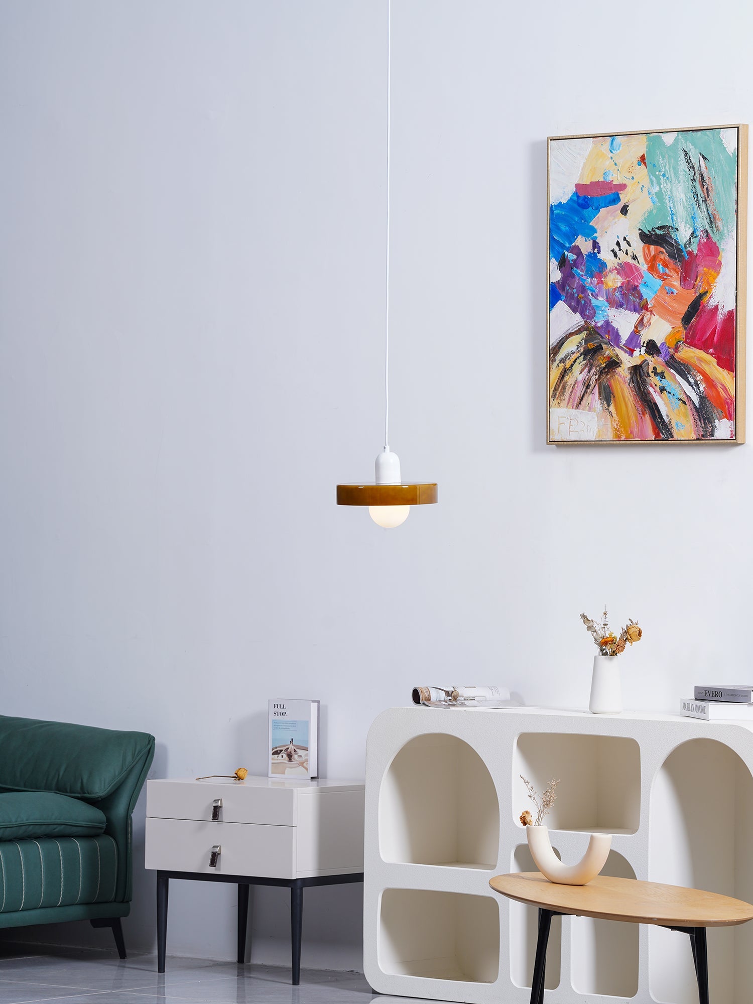 Ceiling Light Glass 9.8 in Ambient Indoor LED Dining Room Living Room Fixture | Thomler