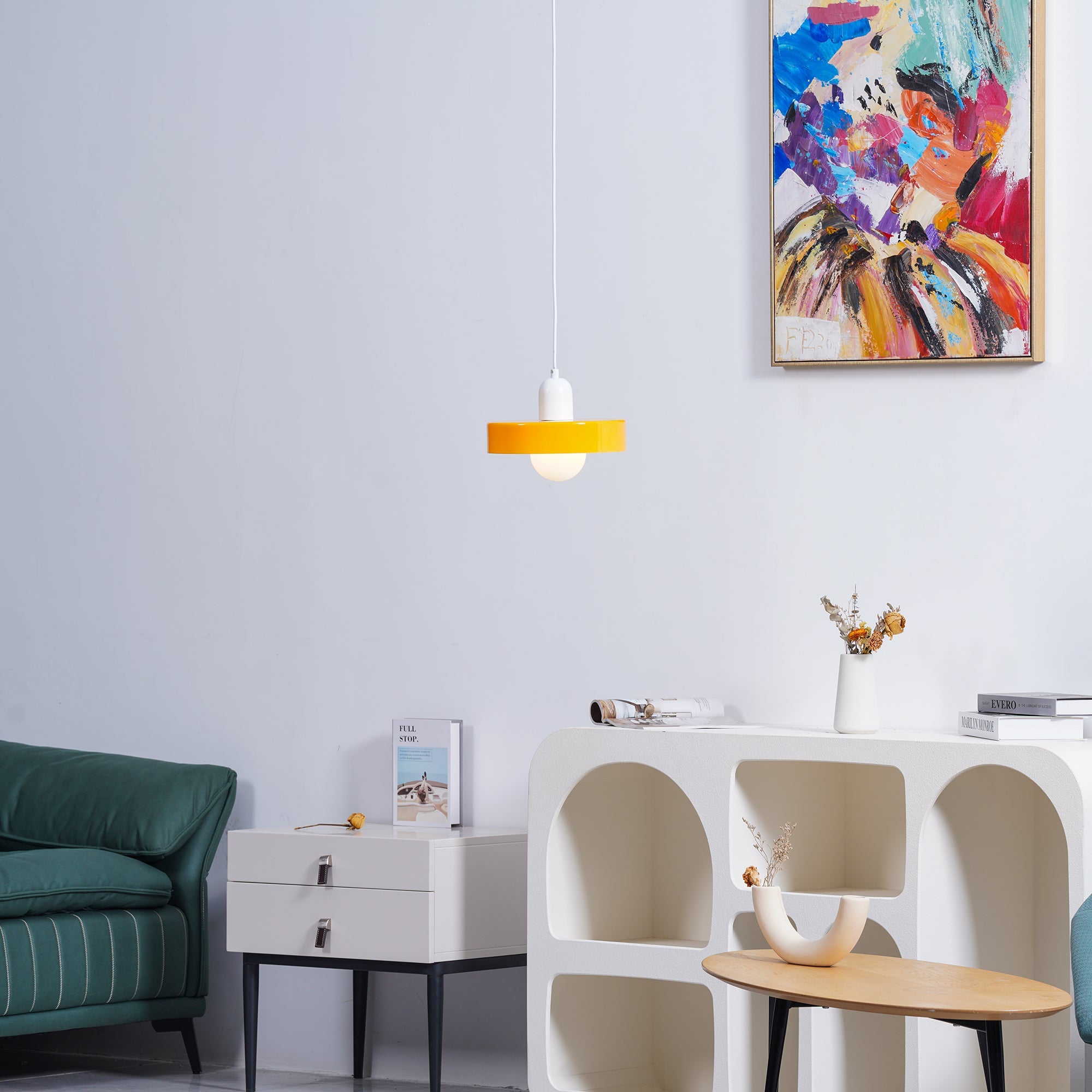 Ceiling Light Glass 9.8 in Ambient Indoor LED Dining Room Living Room Fixture | Thomler