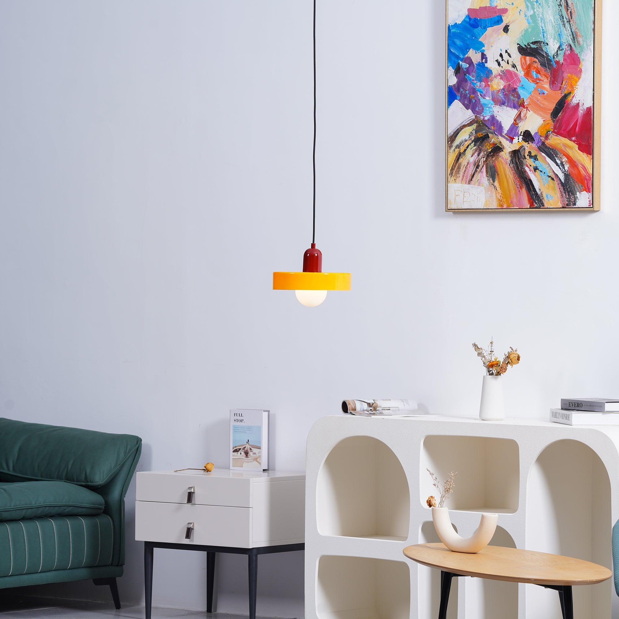 Ceiling Light Glass 9.8 in Ambient Indoor LED Dining Room Living Room Fixture | Thomler