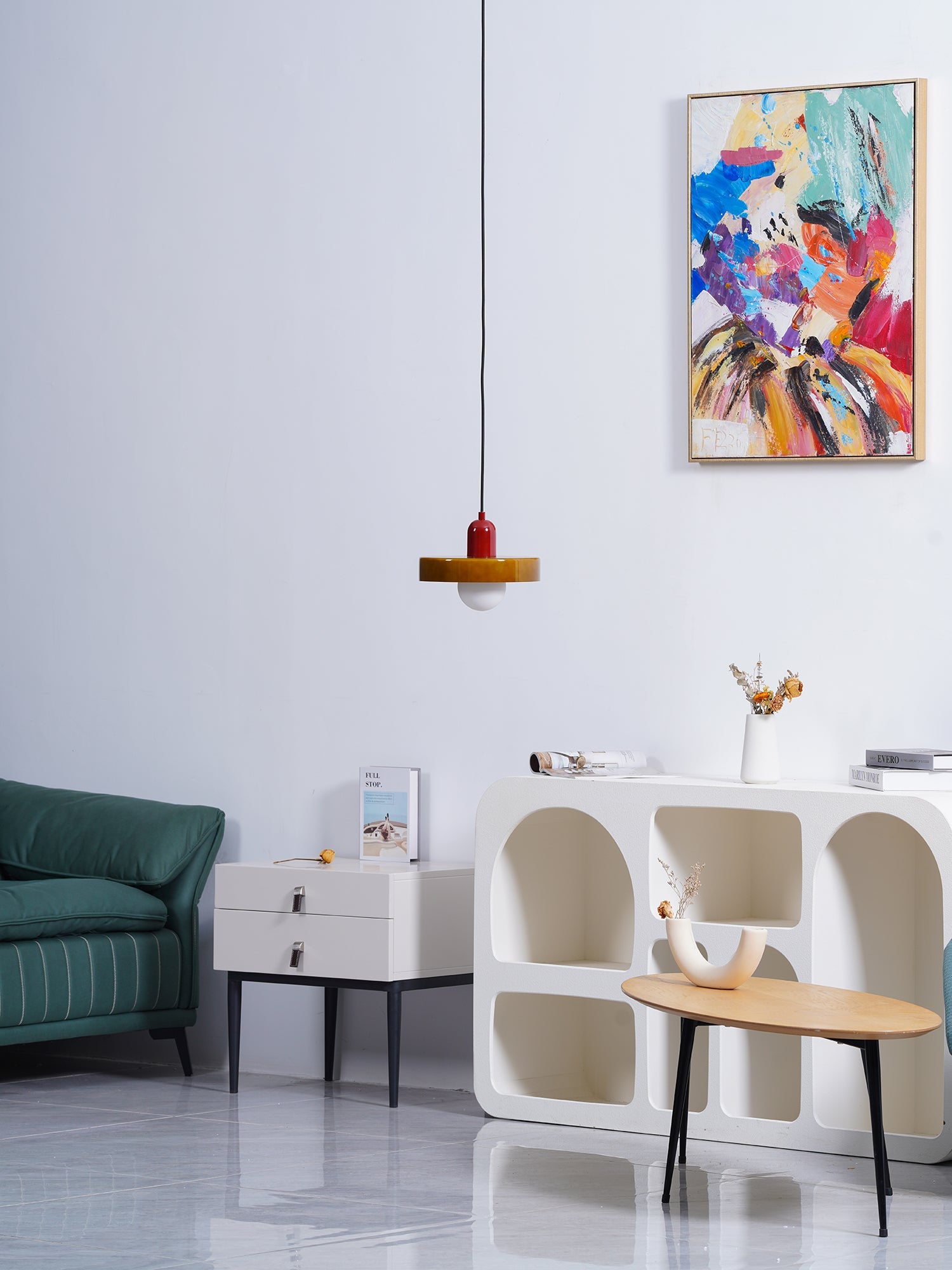 Ceiling Light Glass 9.8 in Ambient Indoor LED Dining Room Living Room Fixture | Thomler