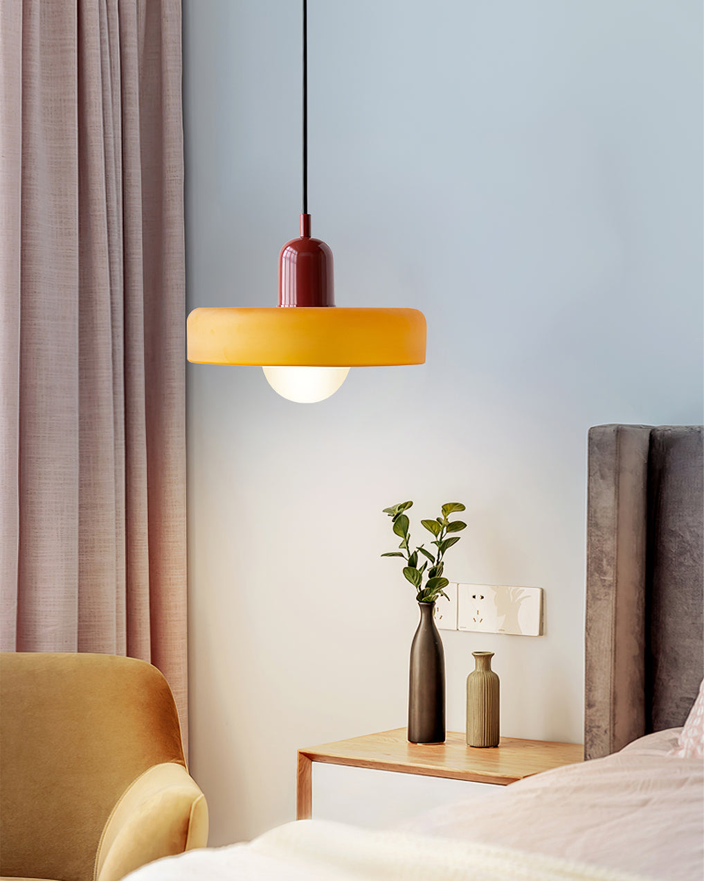 Ceiling Light Glass 9.8 in Ambient Indoor LED Dining Room Living Room Fixture | Thomler