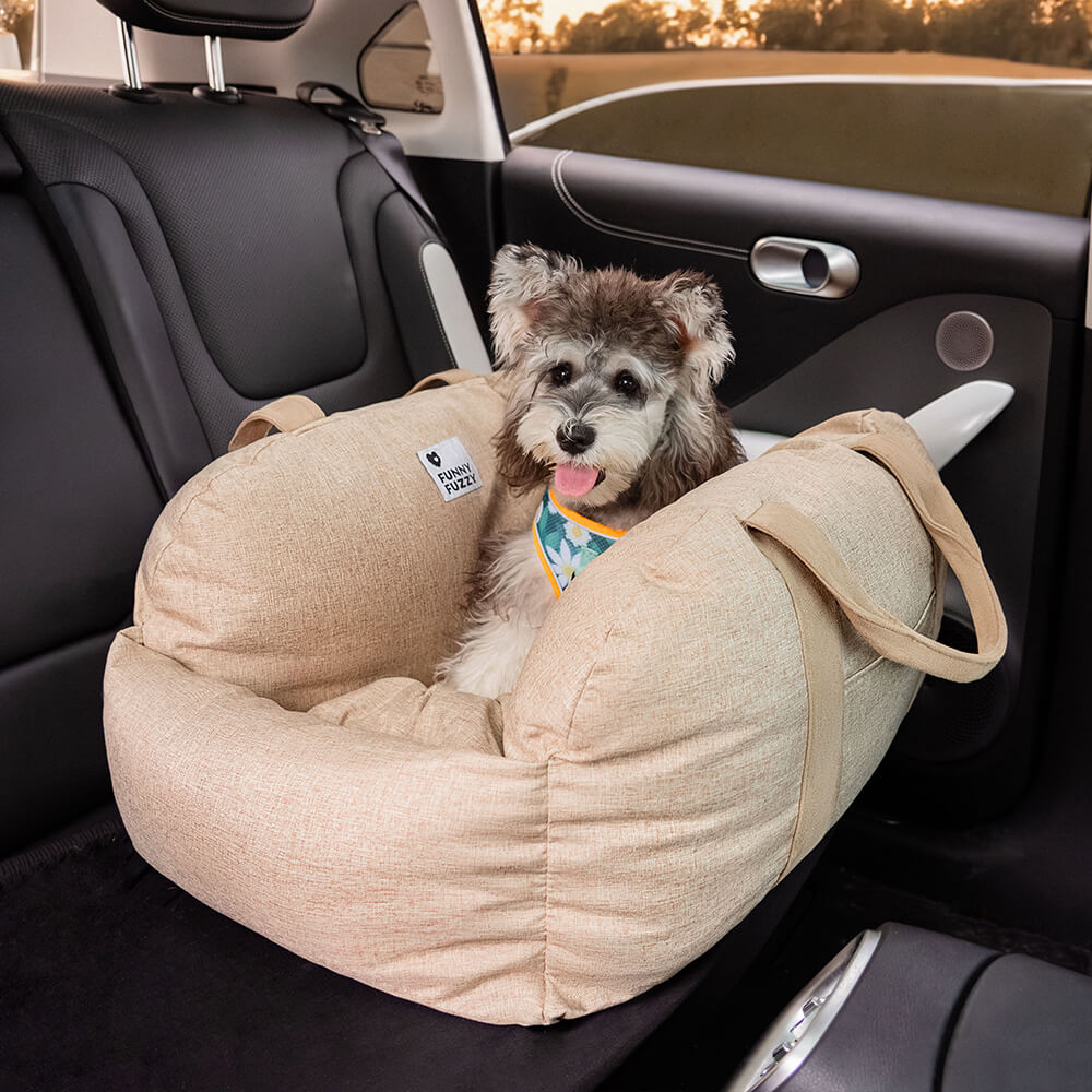 Portable Pet Carrier Booster Seat with Safety Harness and Washable Cover for Small Dogs | Thomler