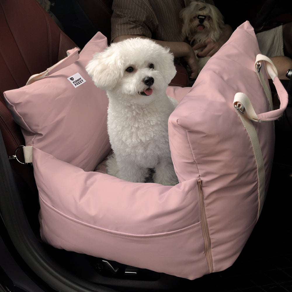 Portable Pet Carrier Booster Seat with Safety Harness and Washable Cover for Small Dogs | Thomler