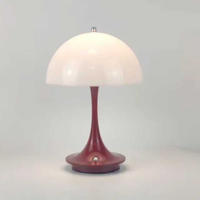 Rechargeable Cordless LED Table Lamp with Dimmer – Portable Metal Desk Light for Bedroom, Office & Patio – 10-Hour Battery Life | Thomler