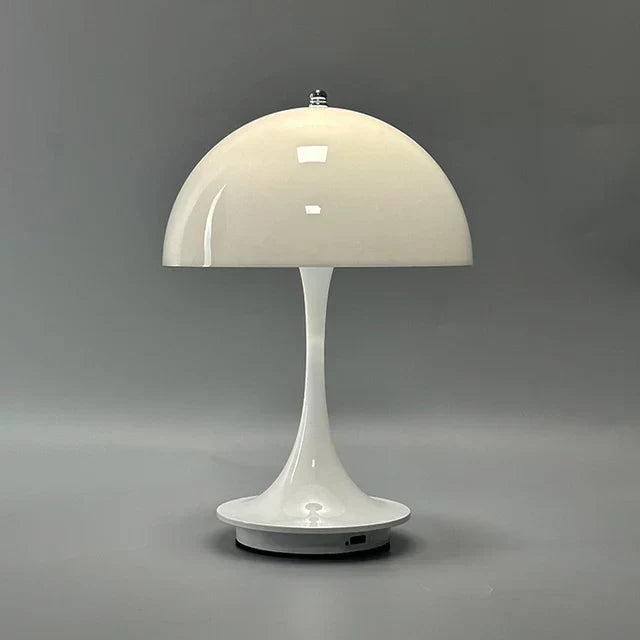 Rechargeable Cordless LED Table Lamp with Dimmer – Portable Metal Desk Light for Bedroom, Office & Patio – 10-Hour Battery Life | Thomler