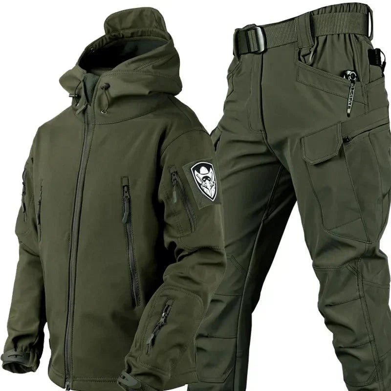 Men's All-Weather Combat Suit with Windproof Coat & Pants – Built for Rugged Outdoor Action | Thomler