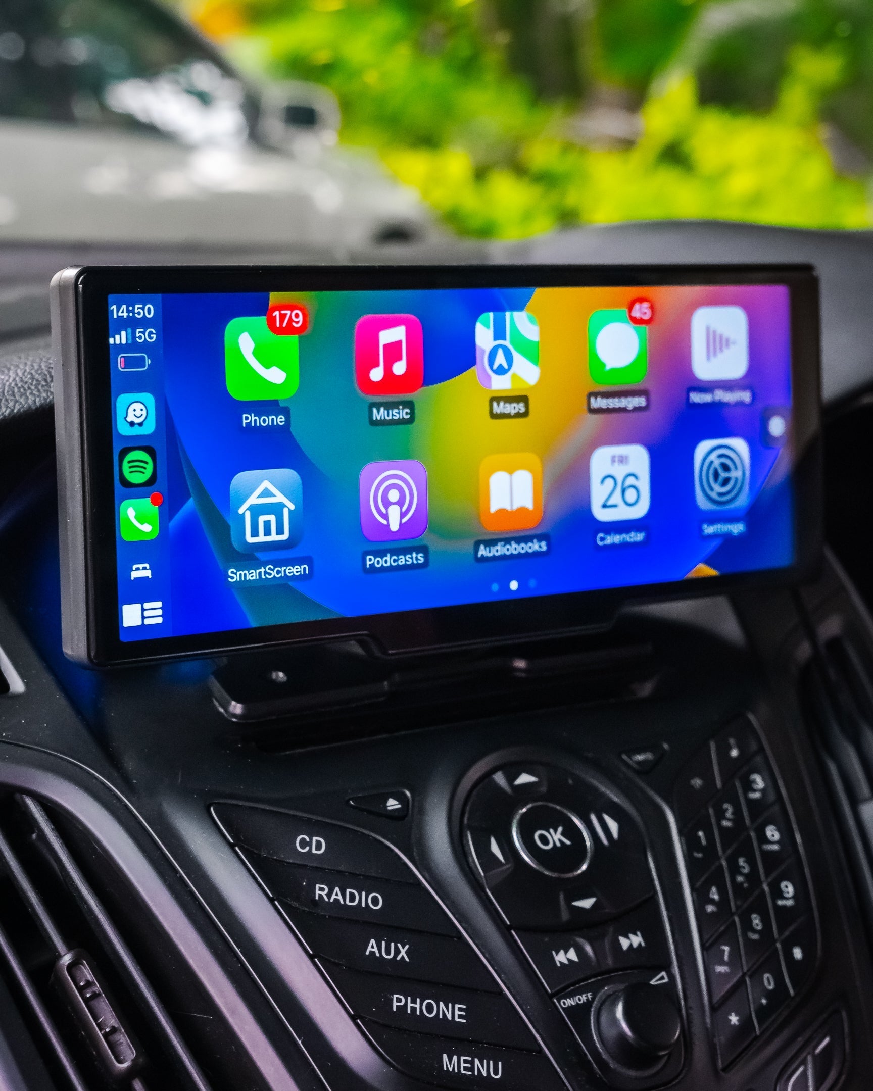 Wireless CarPlay & Android Auto Dash Display for Any Car, 7-11 Inch Touchscreen with GPS Navigation, Handsfree Calling, Voice Control & Dash | Thomler