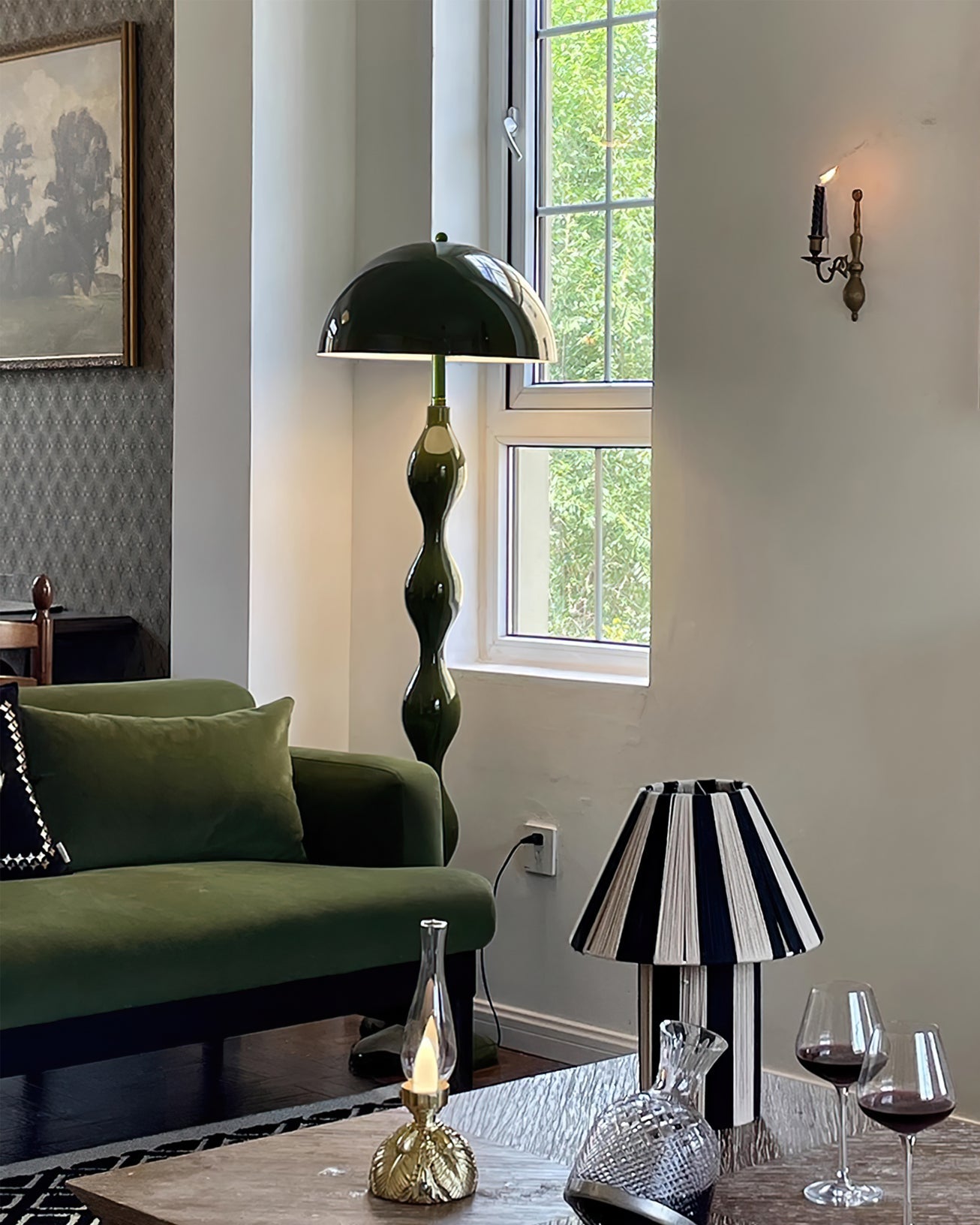 Floor Lamp Iron 59 in Indoor LED E26 E27 Adjustable Standing Light Modern Living Room Bedroom | Thomler