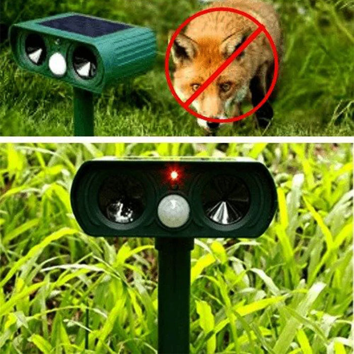 Motion-Activated Animal Repeller for Yards Lawns & Gardens – Humane Pest Control Device Outdoor – Solar Powered Critter Deterrent for Deer | Thomler