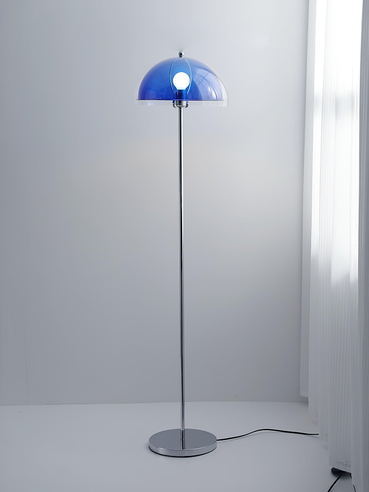 Floor Lamp Metal 61 in Double Layer Acrylic Shade Adjustable Living Room Bedroom Lighting | Thomler