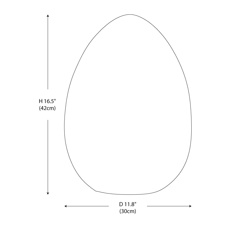 Table Lamp PE Shade 11 in LED Indoor Outdoor Round Egg Shape Ambient Lighting Warm Cool Neutral | Thomler