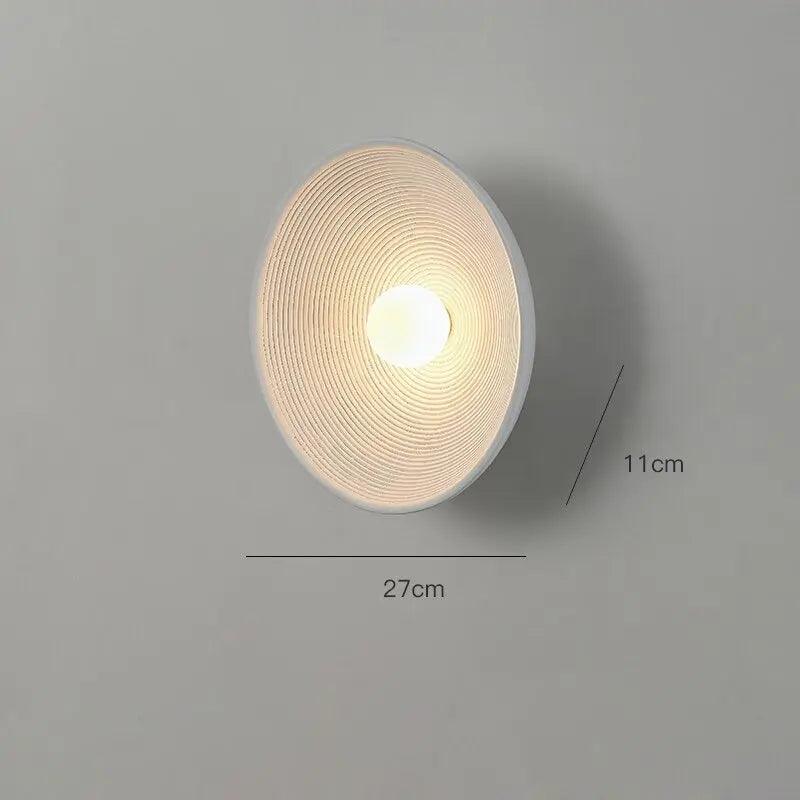 Textured Resin Wall Sconce Light Fixture White or Light Brown Accent Lamp for Bedroom Living Room Bathroom Mid-Century Modern Vintage Inspir | Thomler