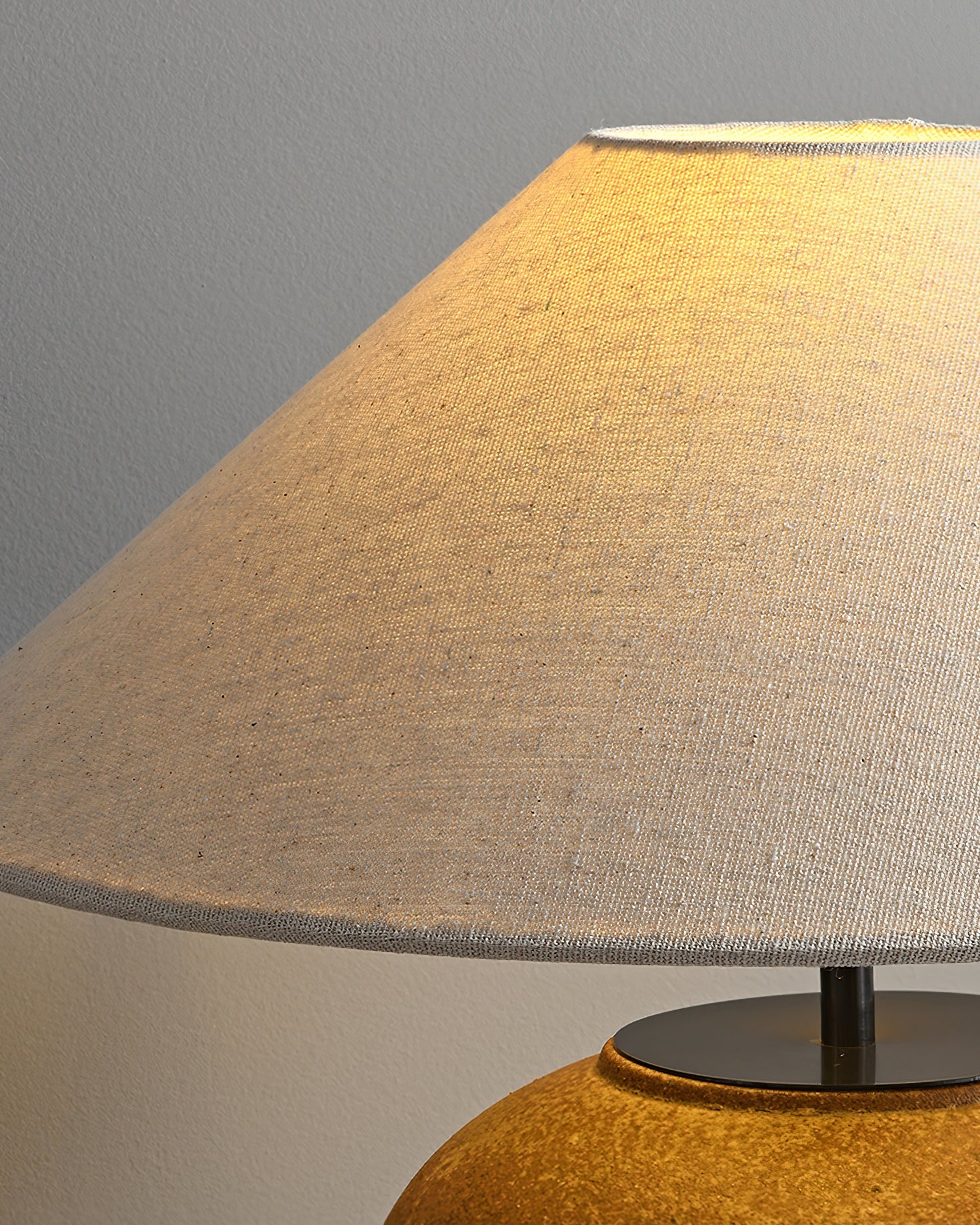 Table Lamp Ceramic 15.7 in White Living Room Bedroom Soft Ambient Lighting | Thomler
