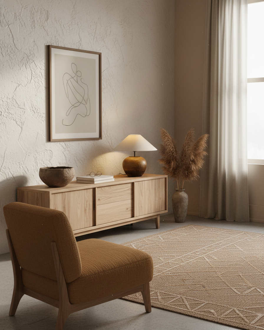 Table Lamp Ceramic 15.7 in White Living Room Bedroom Soft Ambient Lighting | Thomler