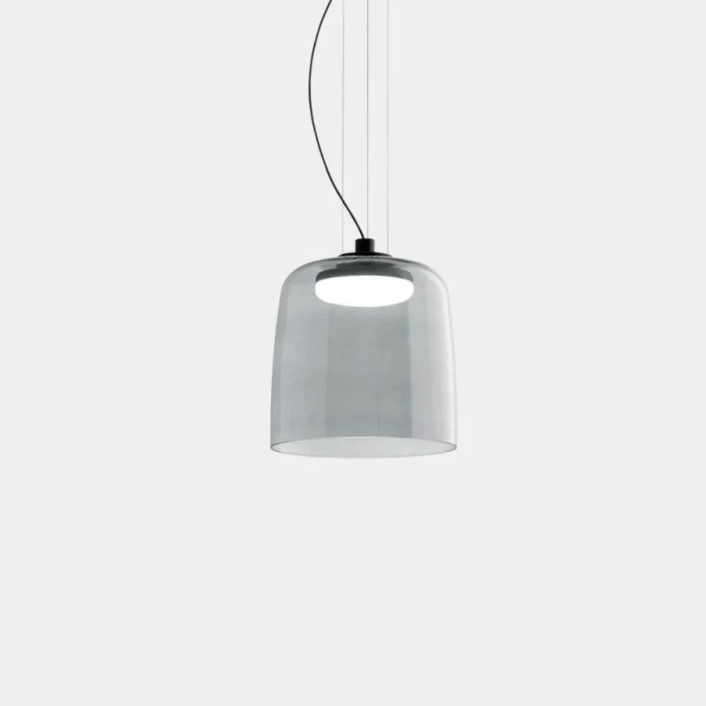 Pendant Light Glass Bowl 10 in Adjustable Dining Room Lounge Hanging Lamp Artistic Ambient Lighting | Thomler