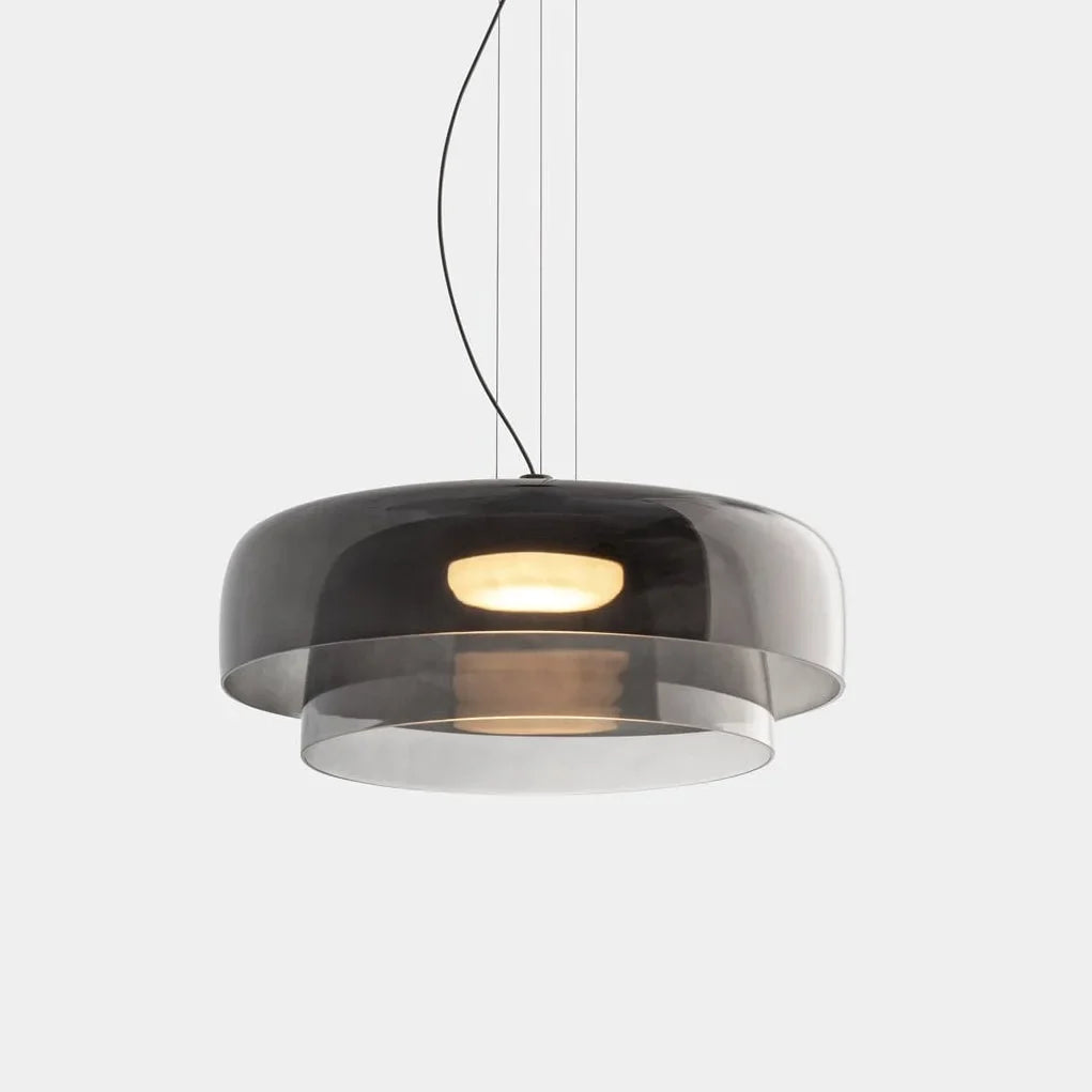 Pendant Light Glass Bowl 10 in Adjustable Dining Room Lounge Hanging Lamp Artistic Ambient Lighting | Thomler
