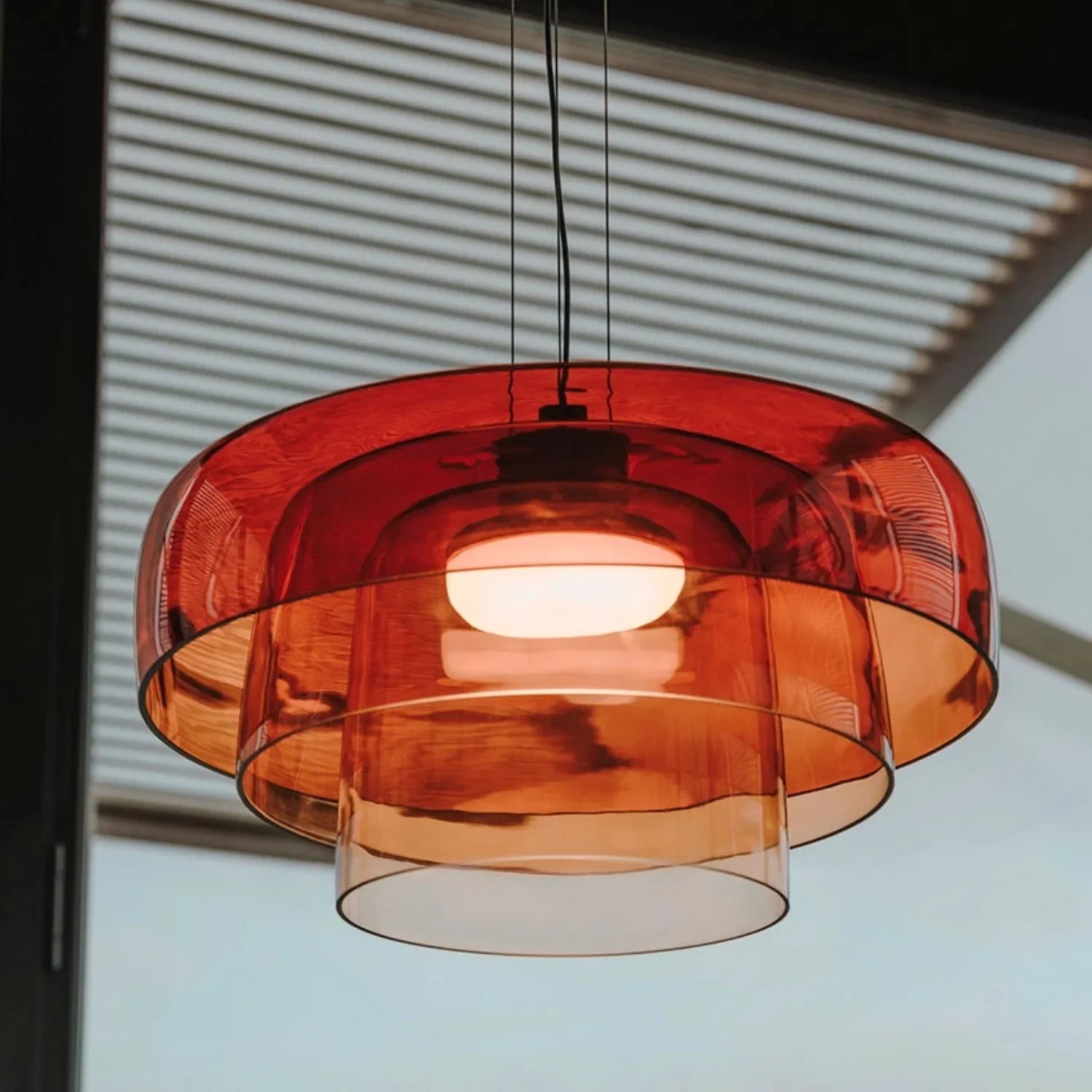 Pendant Light Glass Bowl 10 in Adjustable Dining Room Lounge Hanging Lamp Artistic Ambient Lighting | Thomler