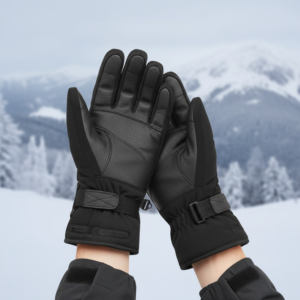 Battery-Powered Thermal Winter Gloves with 3 Temperature Settings – Waterproof Touch-Screen Compatible Hand Warmers for Men & Women | Thomler